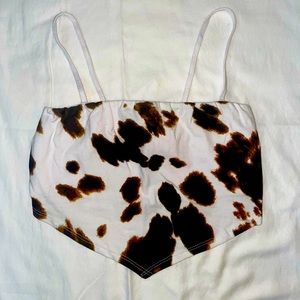 New Cow Print Tank Top